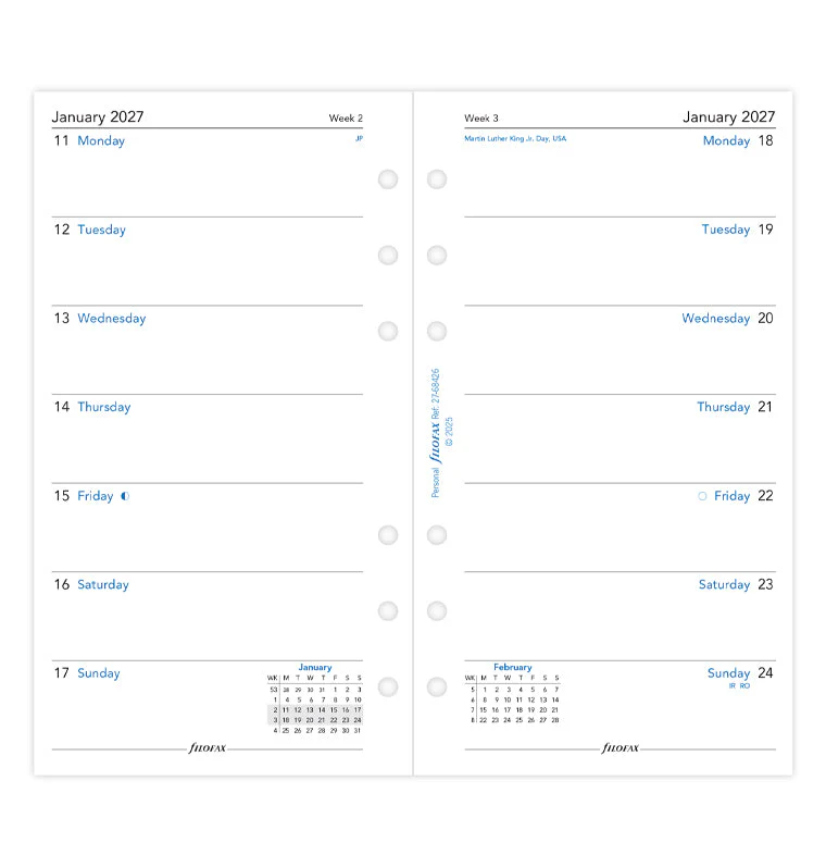 1 Woche / 1 Seite englisch Personal 2027 - Image 4