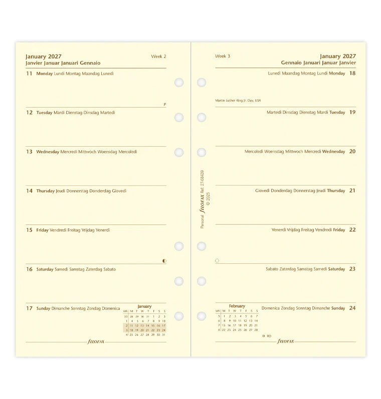 1 Woche / 1 Seite multilingual Personal 2027 - Image 4