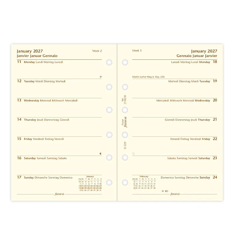 1 Woche / 1 Seite multilingual Pocket 2027 - Image 4