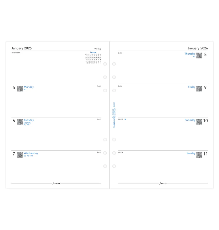 1 Woche / 2 Seiten englisch A5 2026 - Image 4