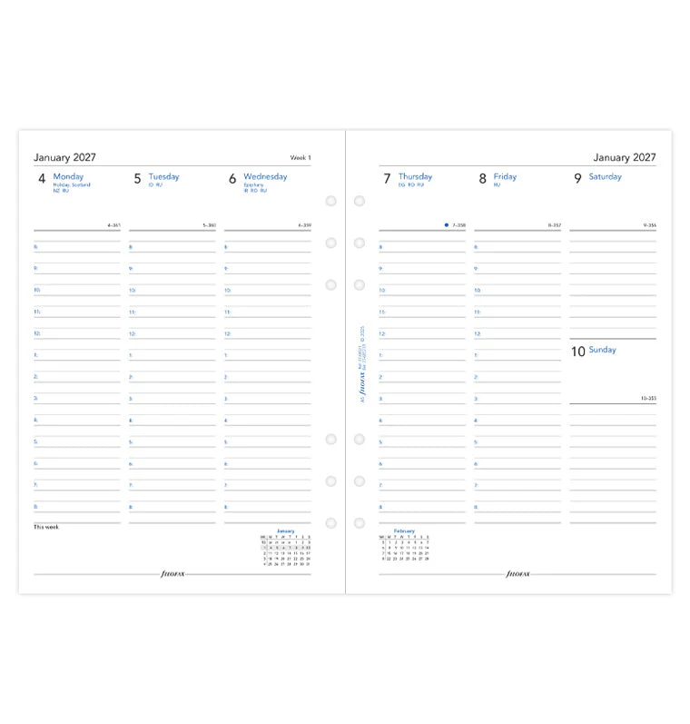 1 Woche / 2 Seiten englisch A5 2027 - Image 4