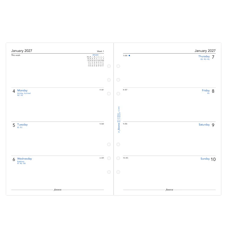1 Woche / 2 Seiten englisch A5 2027 - Image 4