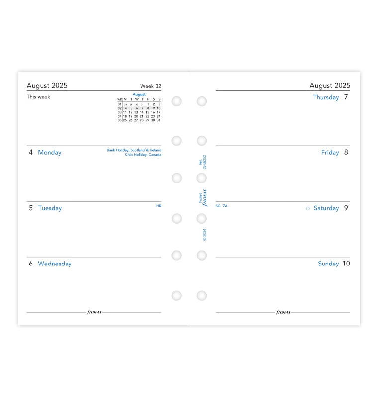 1 Woche / 2 Seiten englisch akademisch Pocket 2025/2026 - Image 4