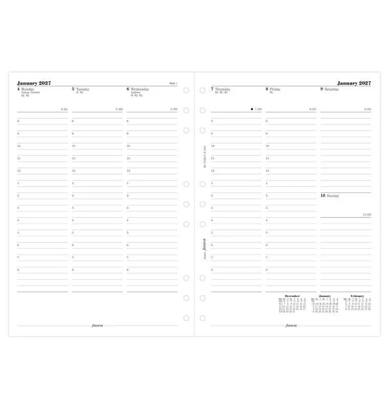 1 Woche / 2 Seiten englisch Deskfax 2027 - Image 4