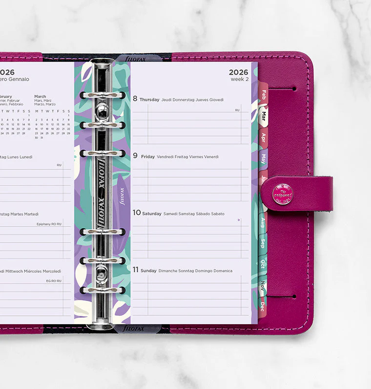 1 Woche / 2 Seiten Illustrated Diary Pack Personal 2026 - Image 2