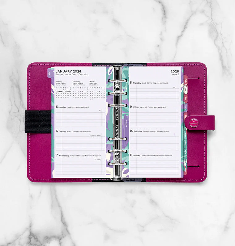 1 Woche / 2 Seiten Illustrated Diary Pack Personal 2026 - Image 3