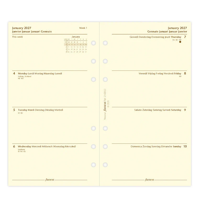 1 Woche / 2 Seiten multilingual Personal 2027 - Image 4
