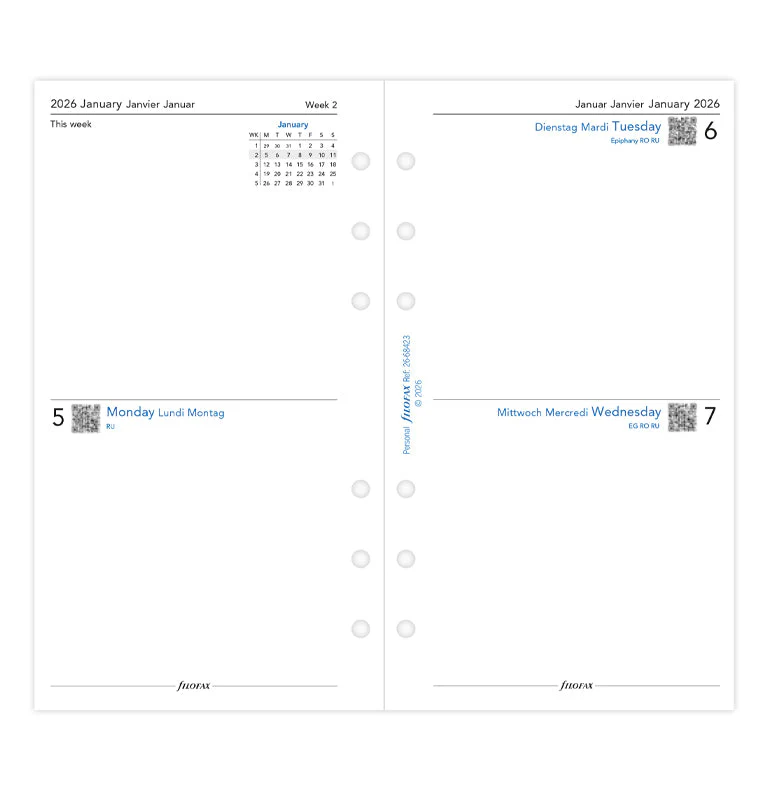 2 Tage / 1 Seite multilingual Personal 2026 - Image 4