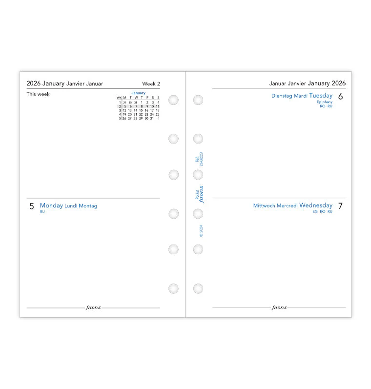 2 Tage / 1 Seite multilingual Pocket 2026 - Image 4