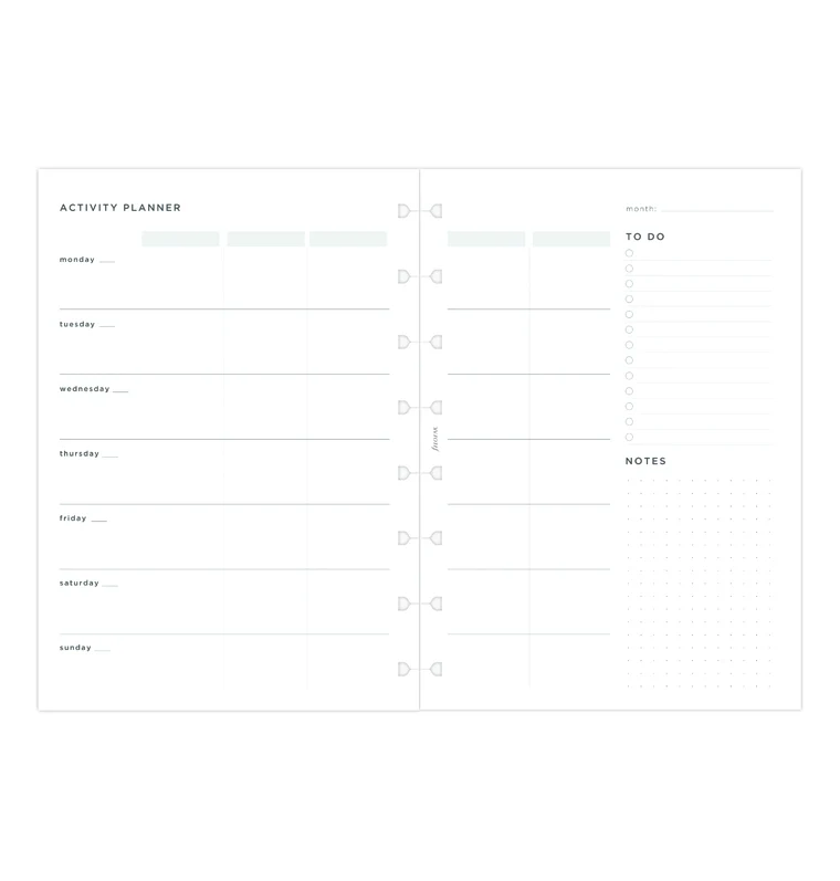 Activity Planner Notebook Refill A5 - Image 3
