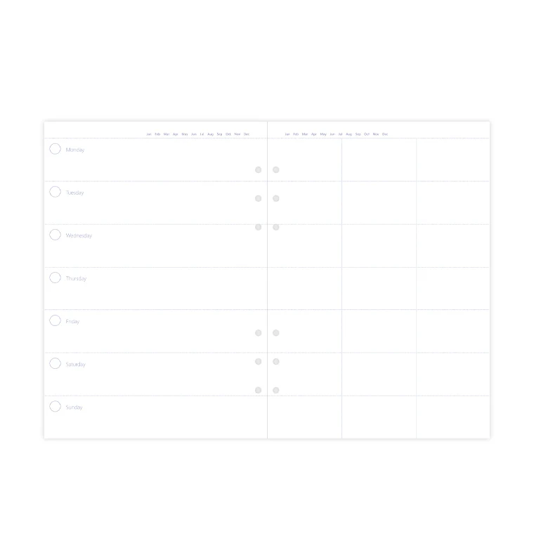 Clipbook 1 Woche/ 2 Seiten undatiert - A5 - Sale - Image 4