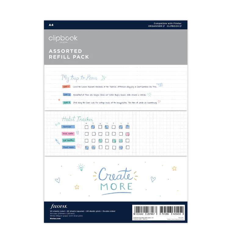 Clipbook A4 Notizpapier sortiert - Sale