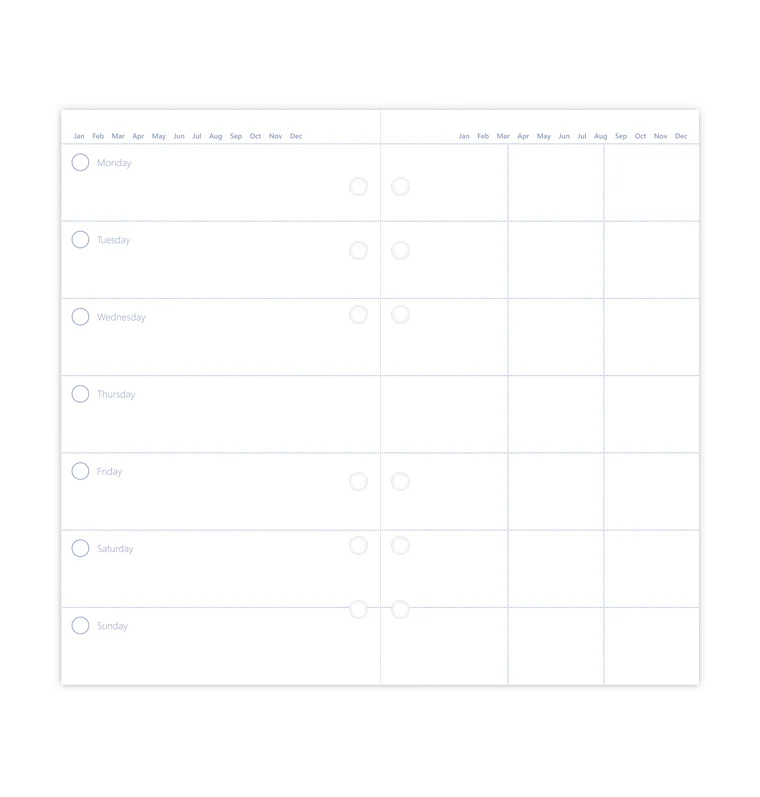 Clipbook 1 Woche/ 2 Seiten undatiert - Personal - Sale - Image 4