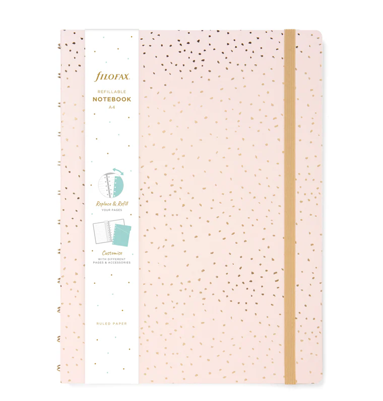 Confetti A4 nachfüllbares Notizbuch Rose Quartz - Sale - Image 4