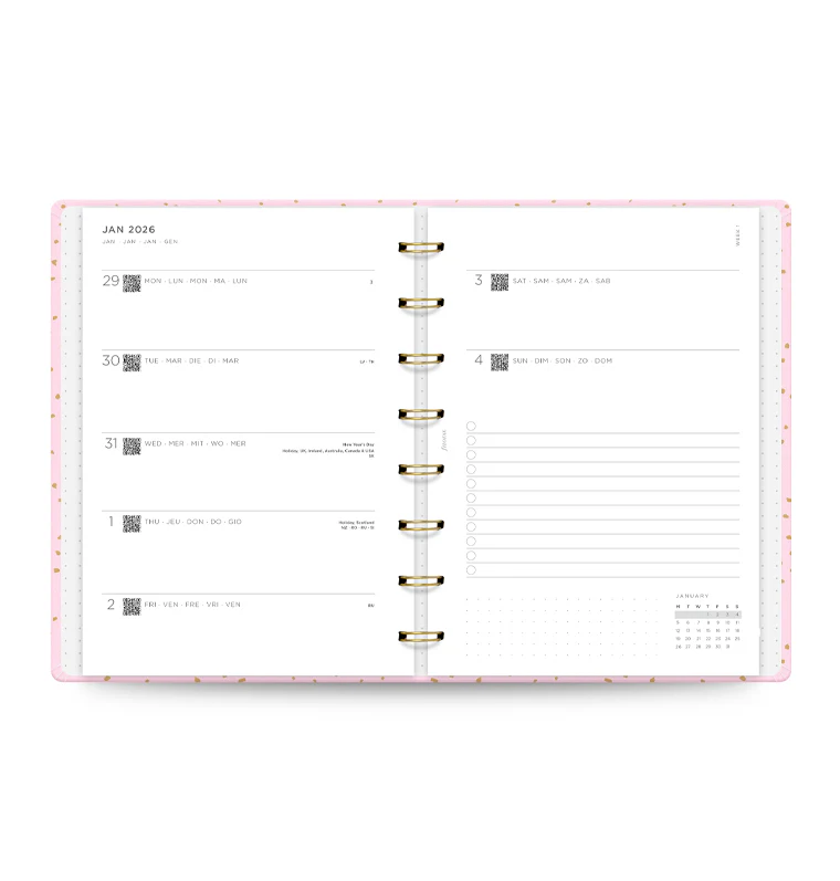 Confetti A5 Planer Rose Quartz 2026 - Image 3