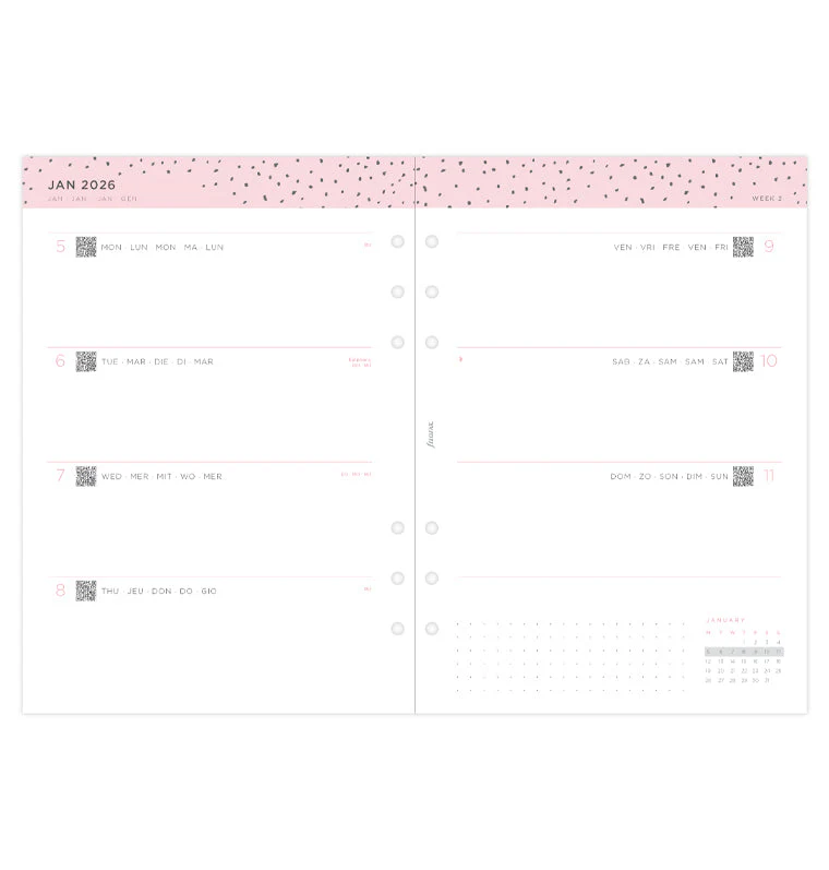 Confetti Kalender 1 Woche / 2 Seiten A5 2026 - Image 6