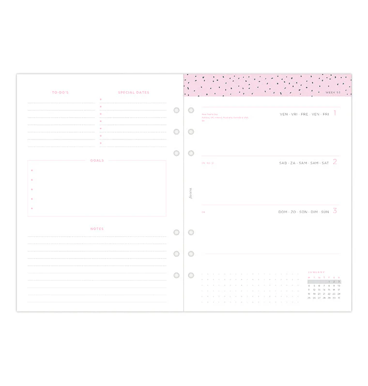 Confetti Kalender 1 Woche / 2 Seiten A5 2027 - Image 6