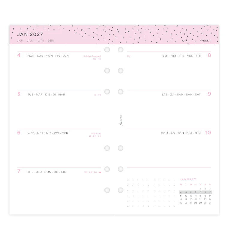 Confetti Kalender 1 Woche / 2 Seiten Personal 2027 - Image 4