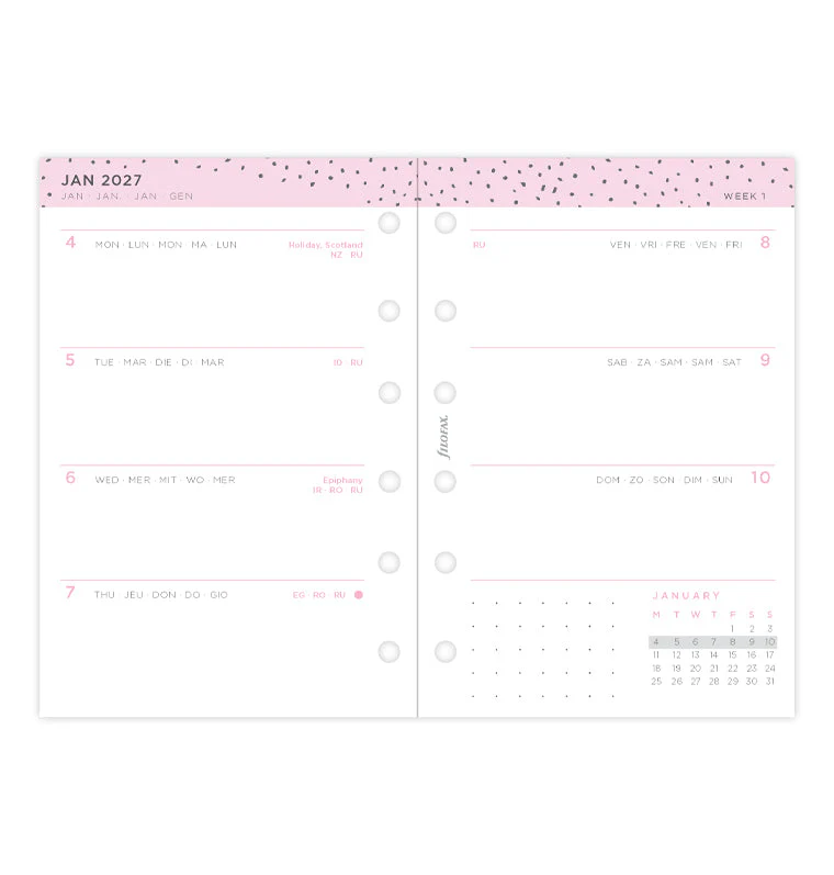 Confetti Kalender 1 Woche / 2 Seiten Pocket 2027 - Image 4
