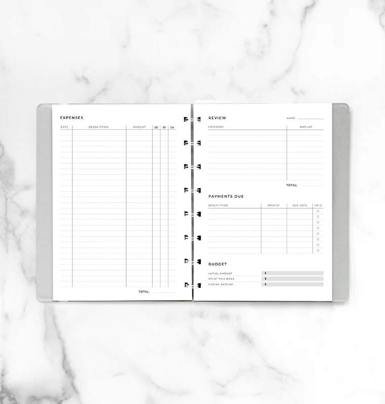 Expense Tracker Notebook Refill A5 - Image 3