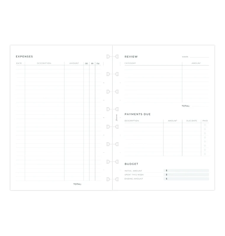 Expense Tracker Notebook Refill A5 - Image 4