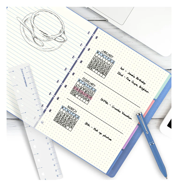 Filofax Notebook punktkarierte Einlage - A5 - Image 6