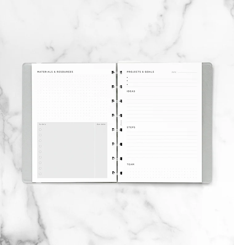 Filofax Notebook A5 Projects & Goals - Image 3