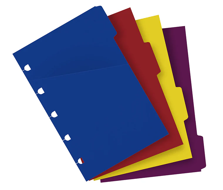 4er Notebook blanko Trennblätter Bright - Pocket - Image 3