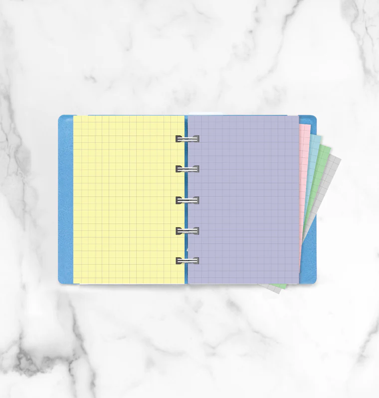 Filofax Notebook Pocket Pastel karierte Einlage - Image 3