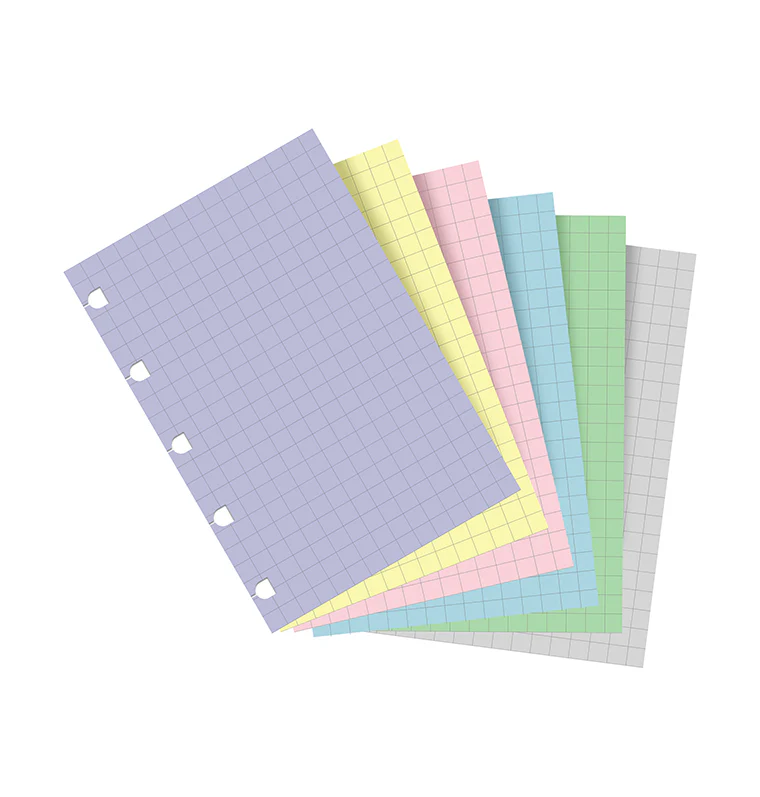 Filofax Notebook Pocket Pastel karierte Einlage - Image 5