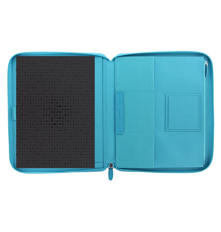 Finsbury A4 Zip Folio Aqua - Image 4