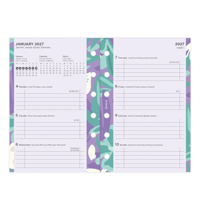 1 Woche / 2 Seiten Illustrated Diary Pack Pocket 2027 - Image 4