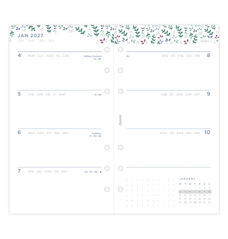 Garden Kalender 1 Woche / 2 Seiten Personal 2027 - Image 4
