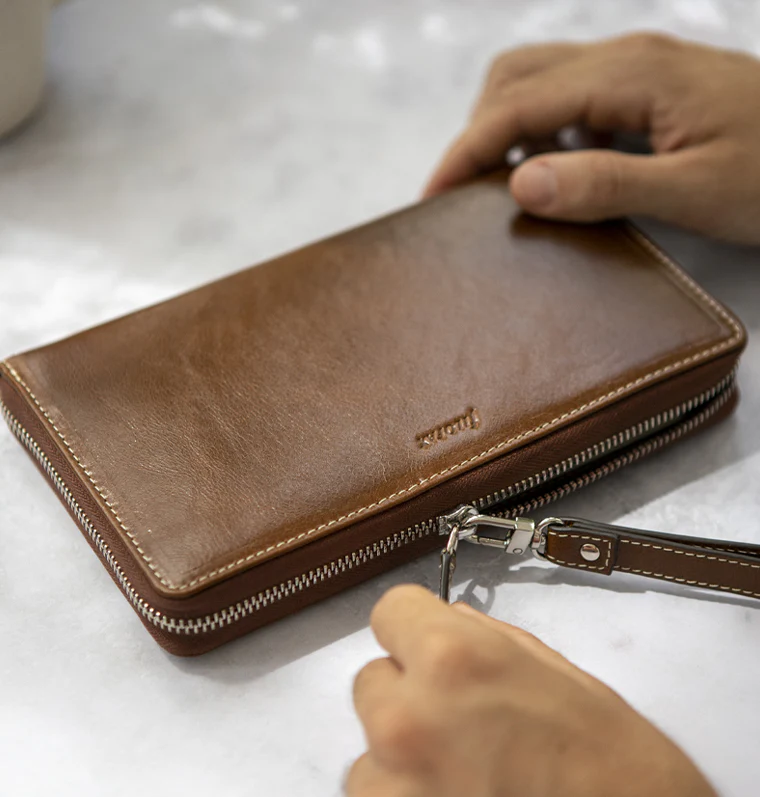 Malden Personal Compact Zip Leder Organiser - Image 10