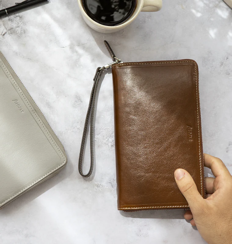 Malden Personal Compact Zip Leder Organiser - Image 11
