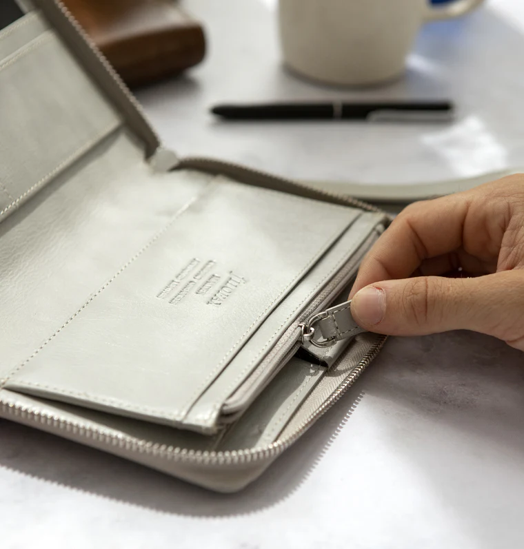 Malden Personal Compact Zip Leder Organiser - Image 19