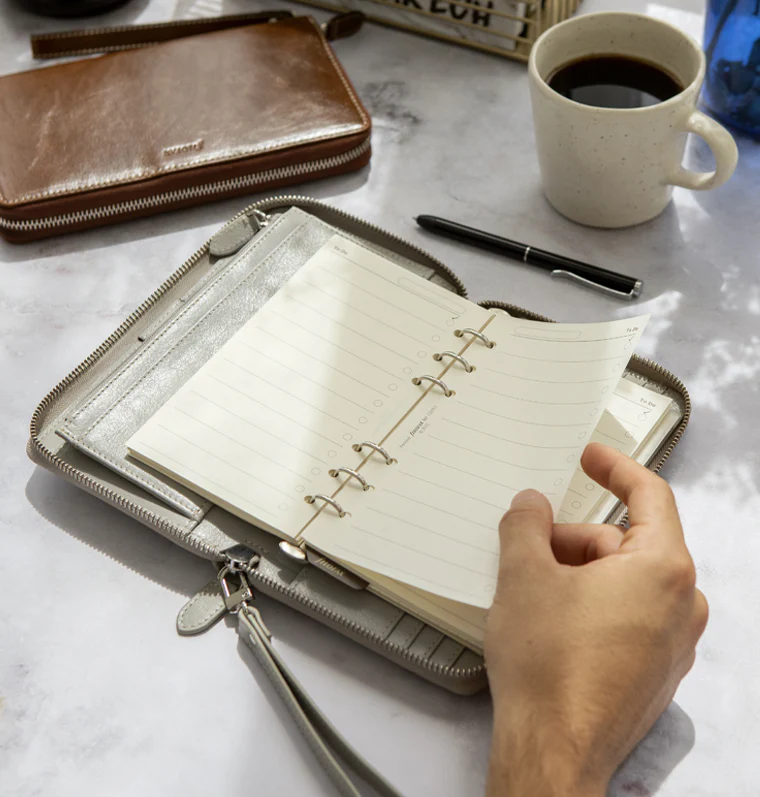 Malden Personal Compact Zip Leder Organiser - Image 20