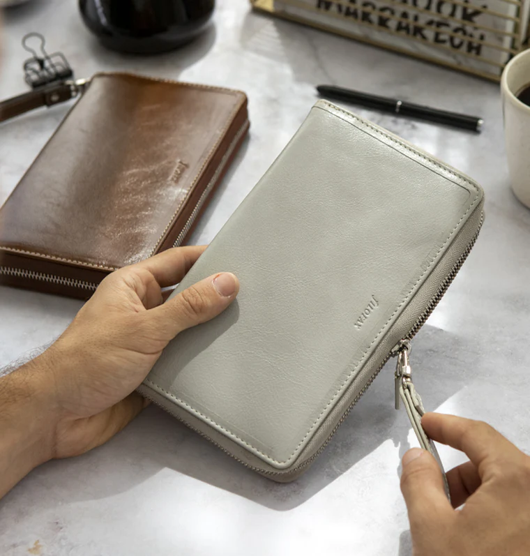 Malden Personal Compact Zip Leder Organiser - Image 21