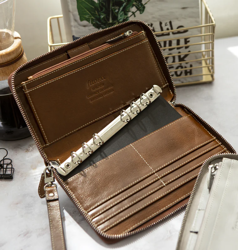 Malden Personal Compact Zip Leder Organiser - Image 8