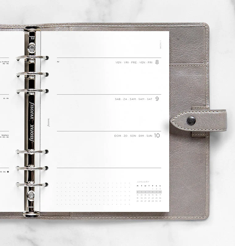 Minimal Kalender 1 Woche / 2 Seiten A5 2027 - Image 2