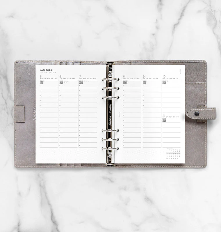 Minimal Kalender 1 Woche / 2 Seiten vertikal A5 2026 - Image 3