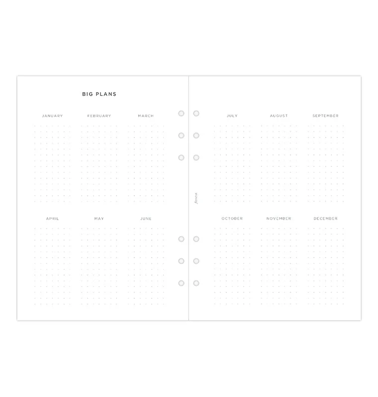 Minimal Kalender 1 Woche / 2 Seiten vertikal A5 2026 - Image 5