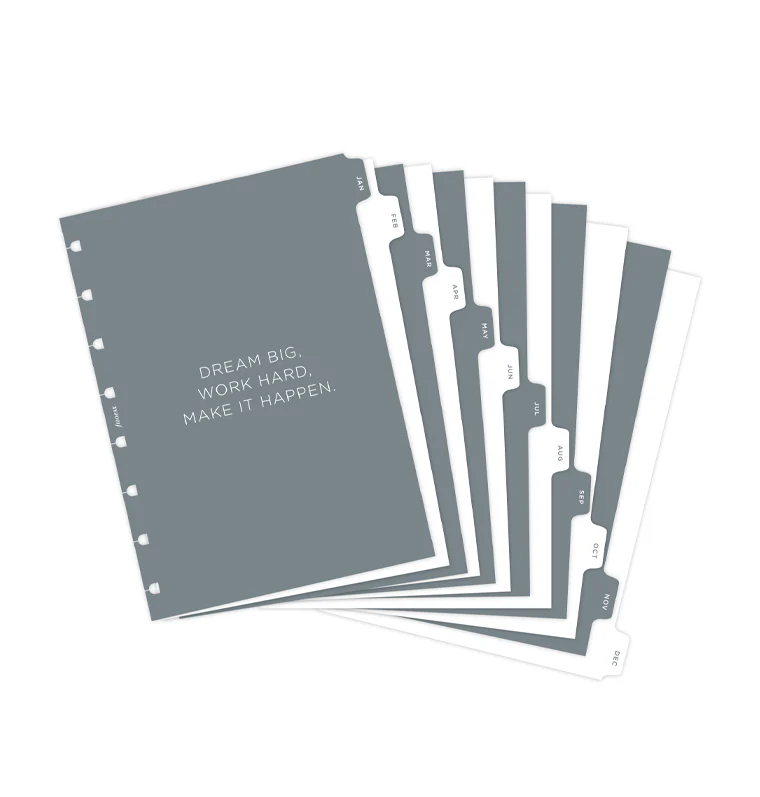 Minimal Notebook Monatsregister A5