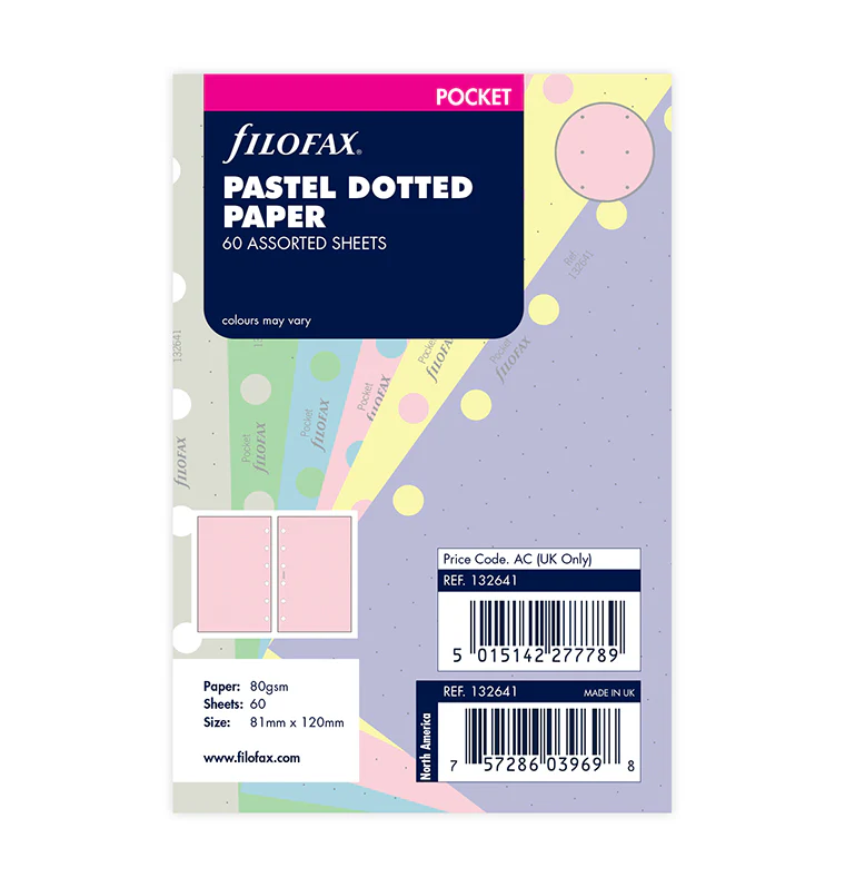 Notizpapier Pastel punktkariert Pocket - Sale