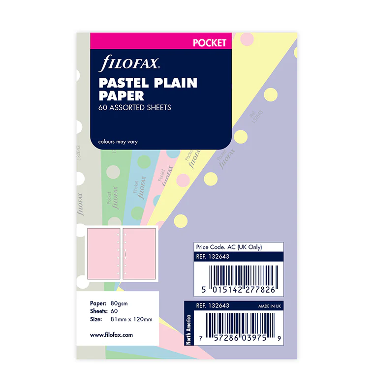 Notizpapier Pastel blanko Pocket - Sale