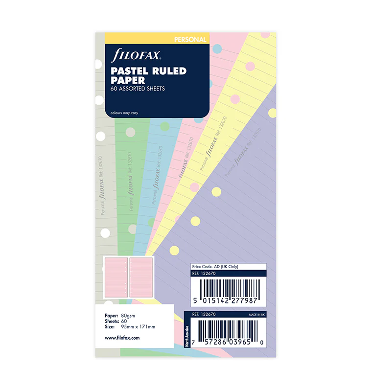 Notizpapier Pastel liniert Personal - Sale