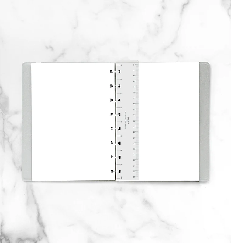 Lineal/Lesezeichen transparent für nachfüllbares Notizbuch - A5 - Sale - Image 3