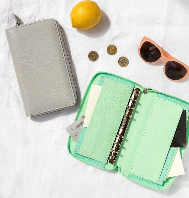Saffiano Zip Personal Compact Organiser - Image 29