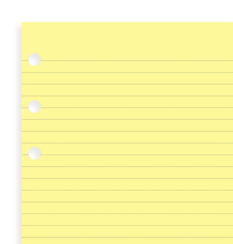 Notizblock gelb liniert - Personal - Image 5